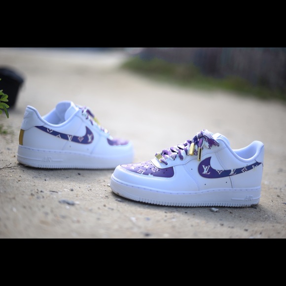Nike Air Force 1 ‘07 Custom Blue - Picture 2 of 4